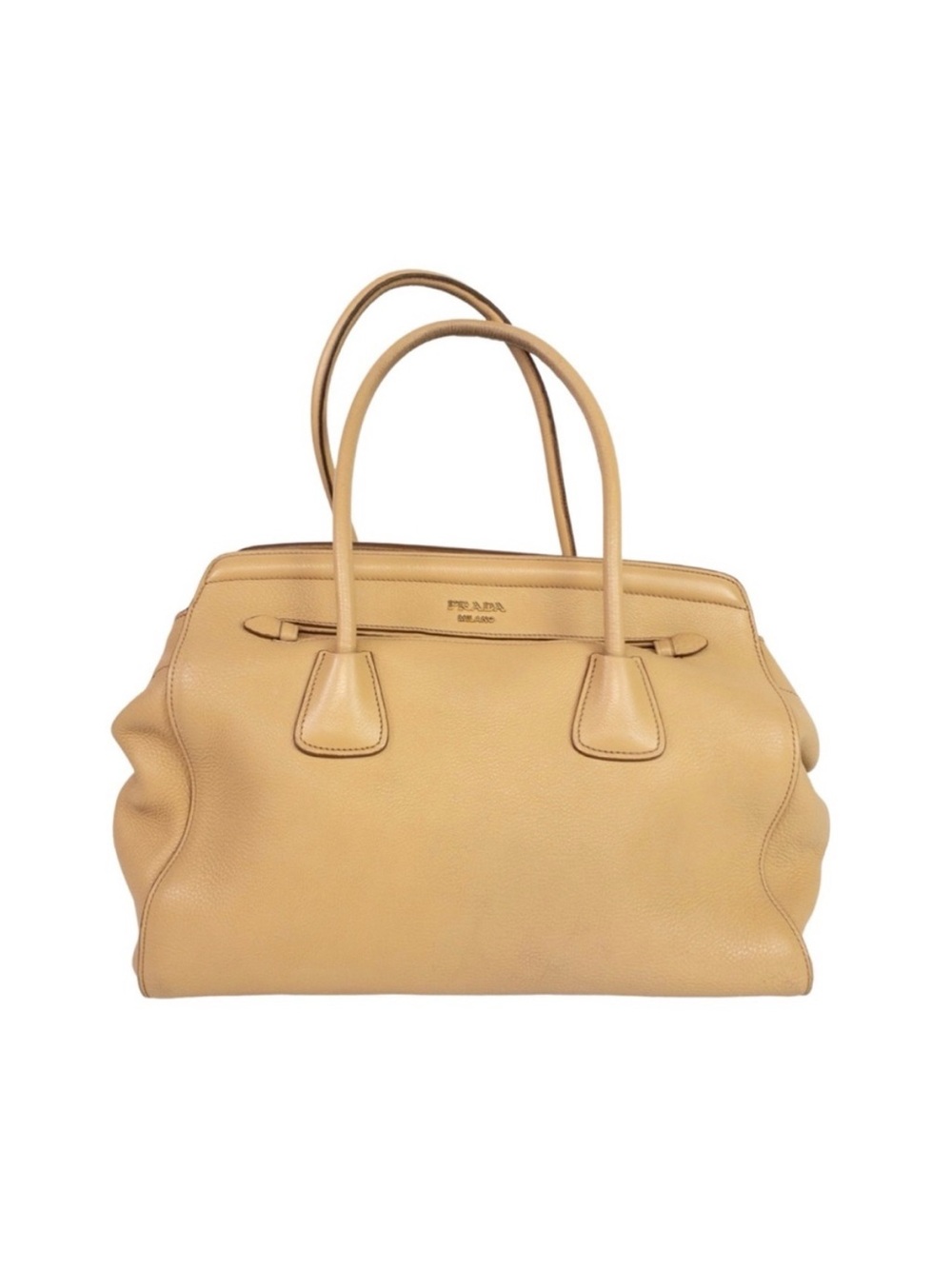 Prada Pebbled vitello daino tote
Leather Bag **missing long strap**